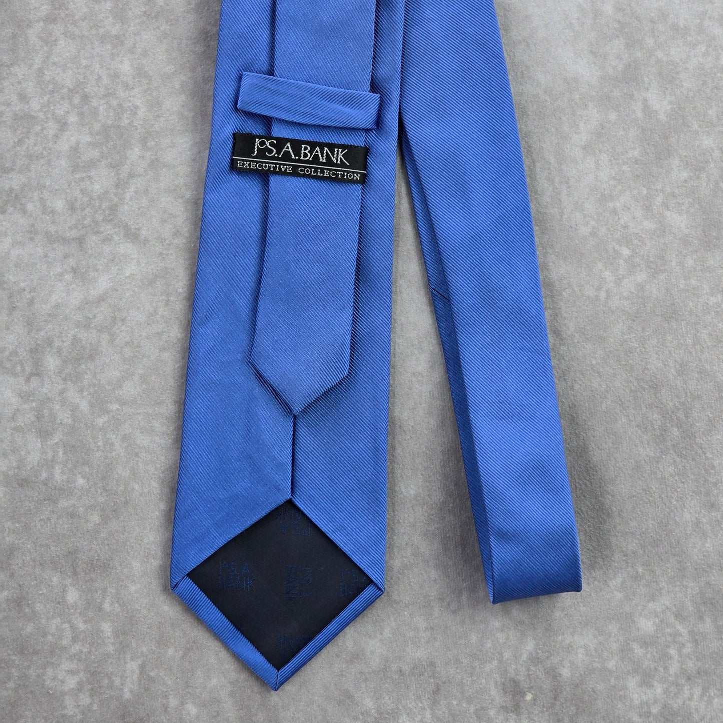 Jos. A. Bank Blue Solid Executive Collection 100% Silk Men's Neck Tie NWOT