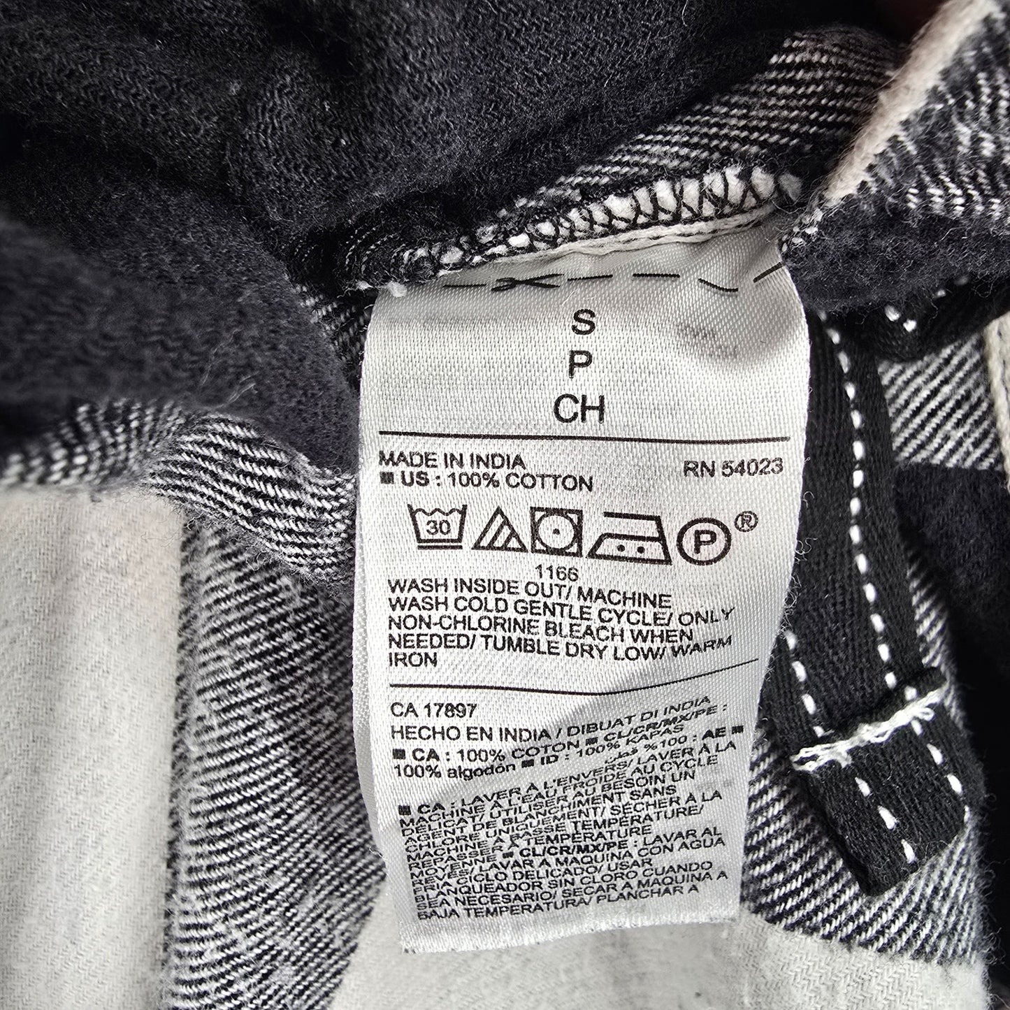Old Navy Black White Gingham Maternity Lounge Pajama Bottoms Pants Small