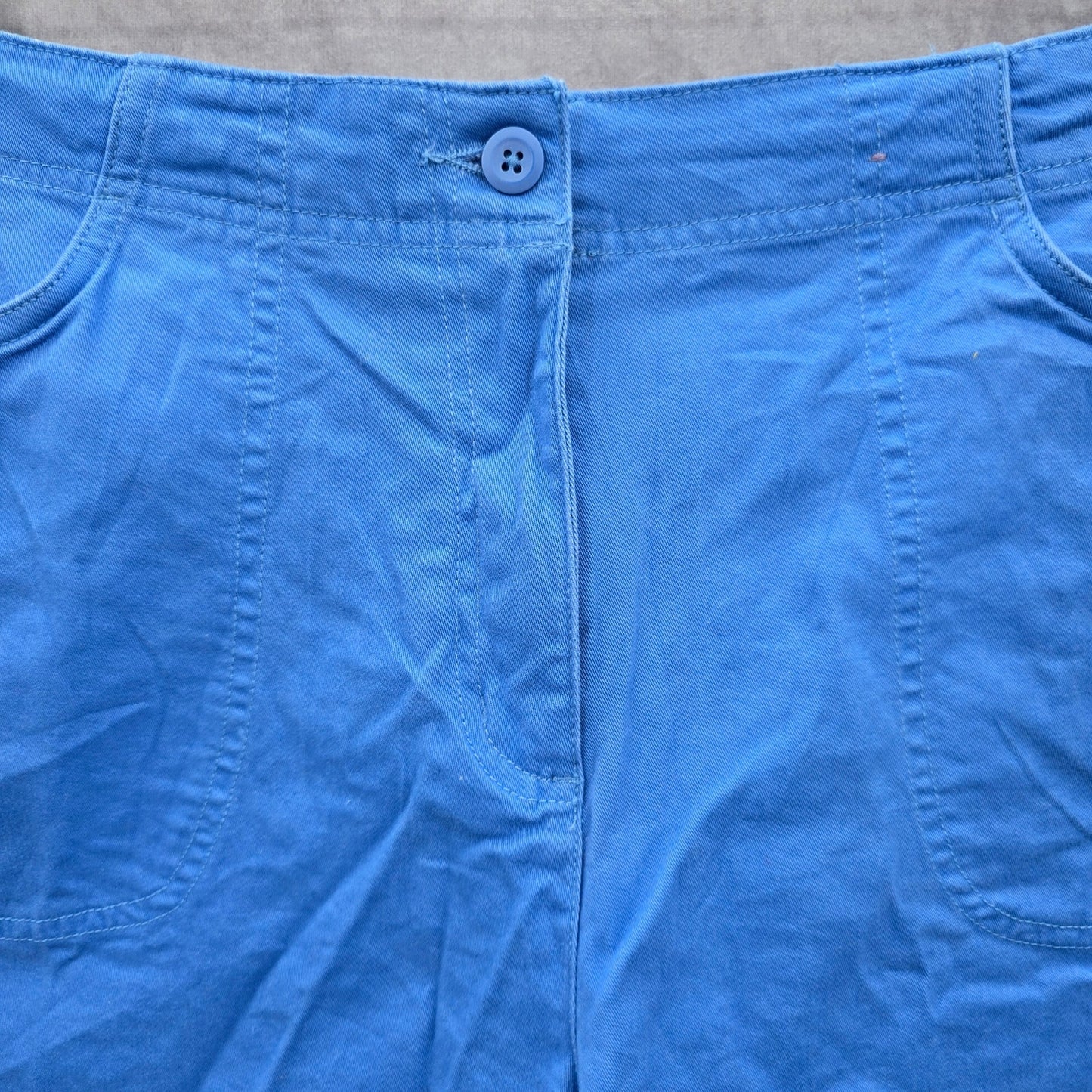 Penmans Blue Stretch Flat Front Bermuda Bottoms Pants Shorts Cotton 14