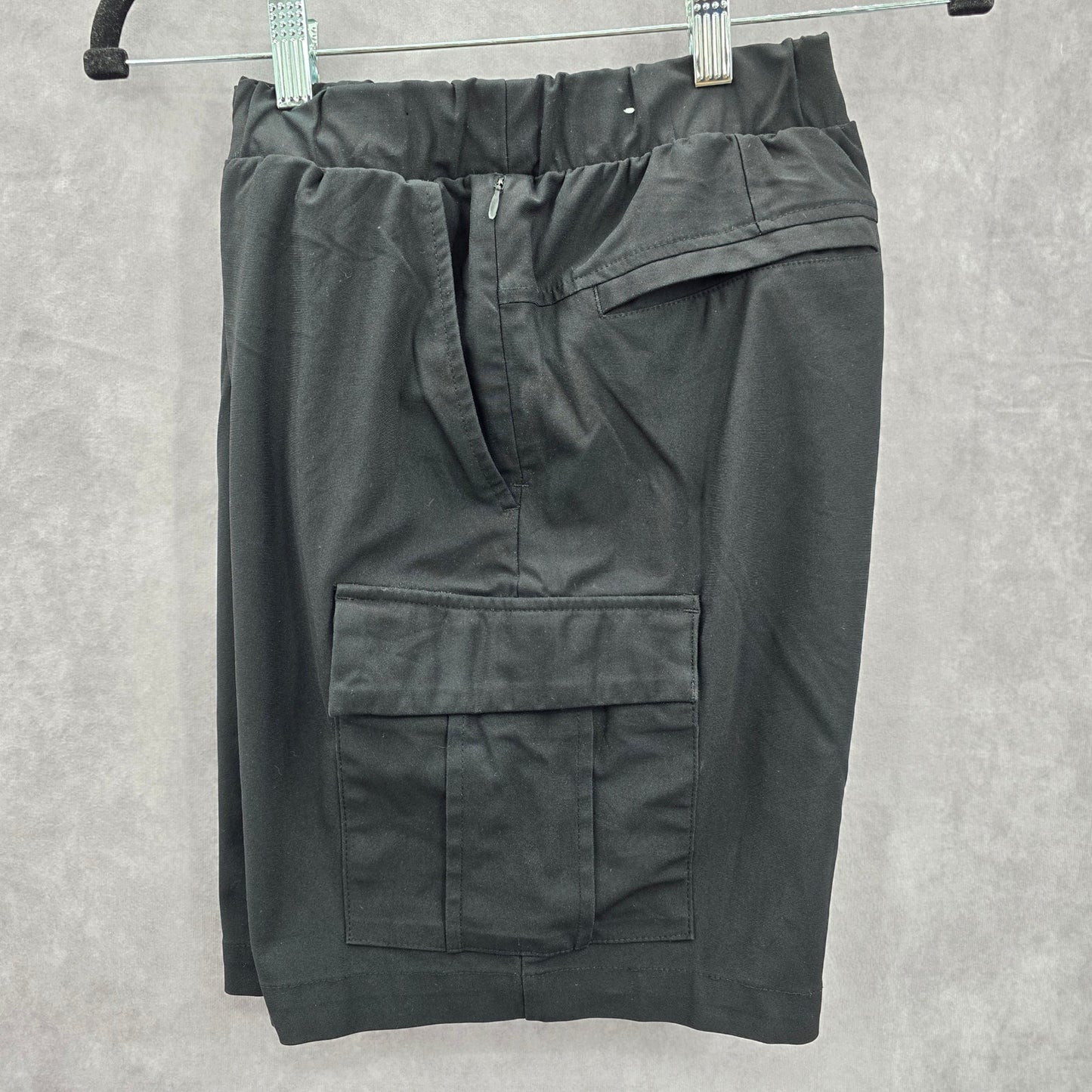 Old Navy Black Flat Front Cargo Active Bottoms Pants Shorts Small