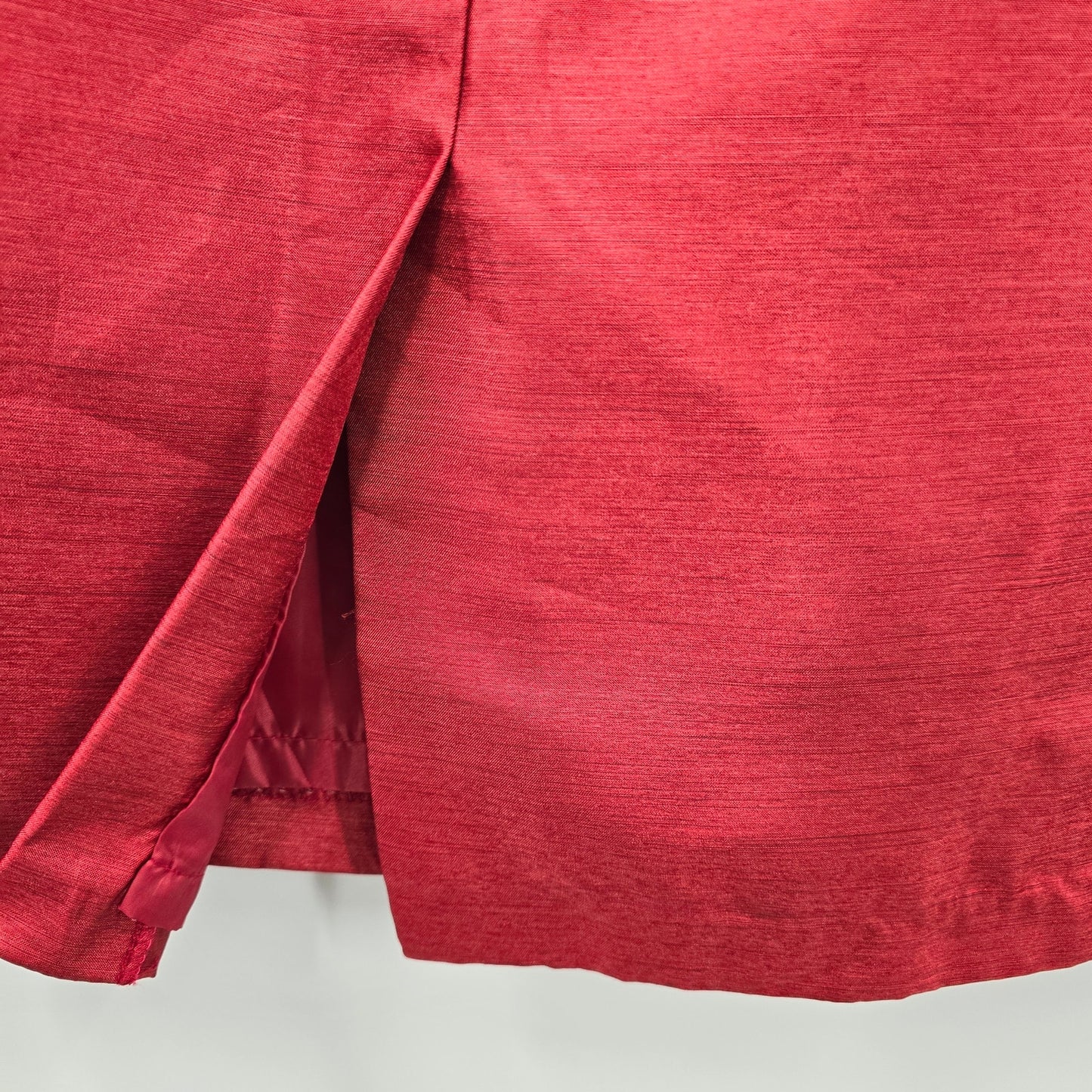 Red Midi Pencil Executive Party Christmas Holiday Zip Skirt Plus 16W