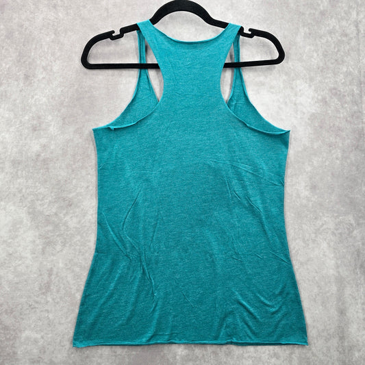 ADKTD Lifestyle Green Sleeveless Boulder Colorado Bison Patch Tank Top Medium