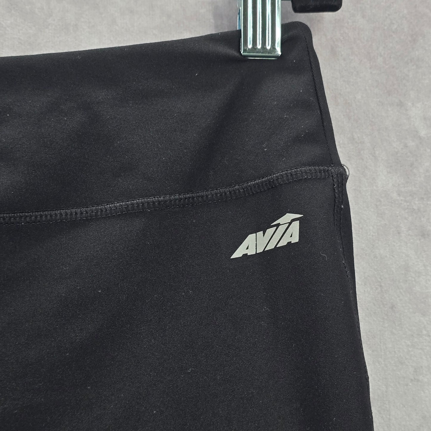 Avia Black Pull On Athletic Stretch Yoga Running Shorts Large