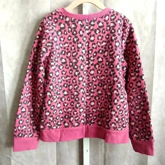 Jumping Beans Purple Animal Print Sweater Pant Set Girls Size 6X-7