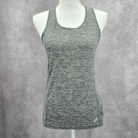 Asics Gray Heather Racerback Activewear Sportswear Tank Top Small