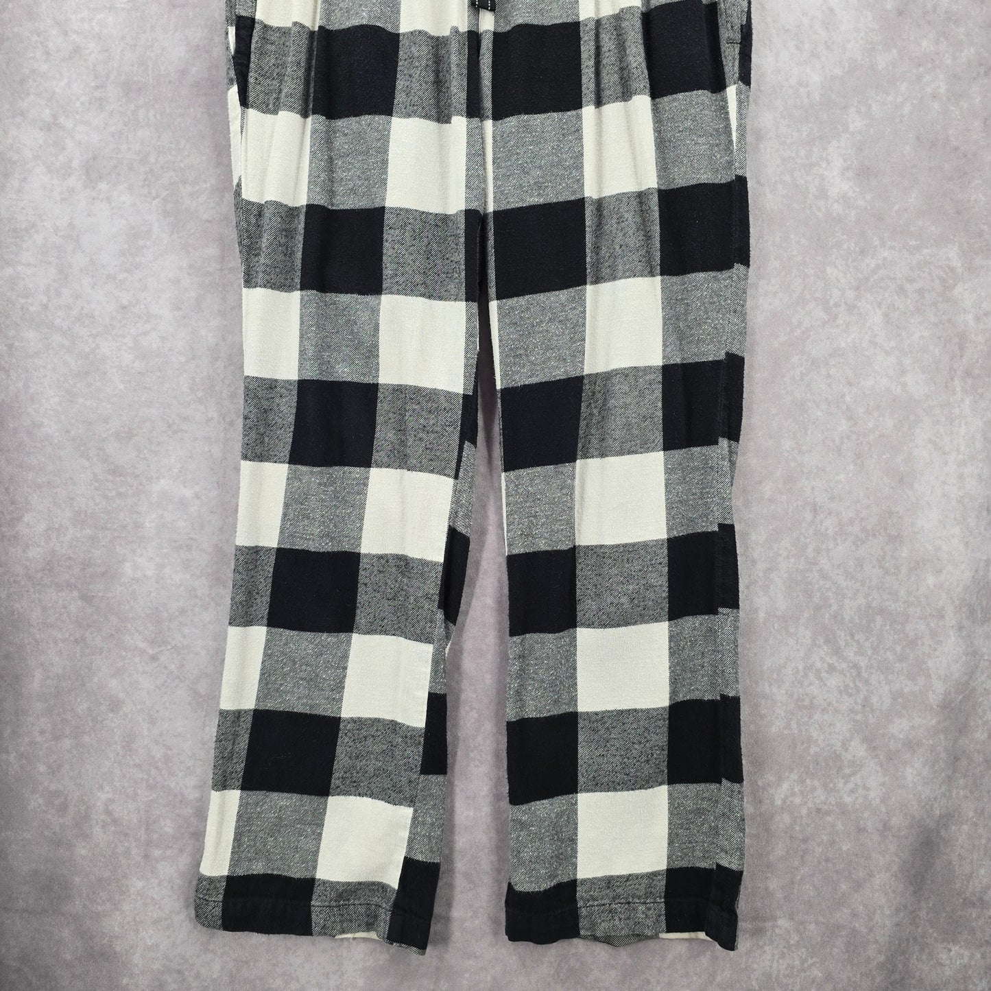 Old Navy Black White Gingham Maternity Lounge Pajama Bottoms Pants Small
