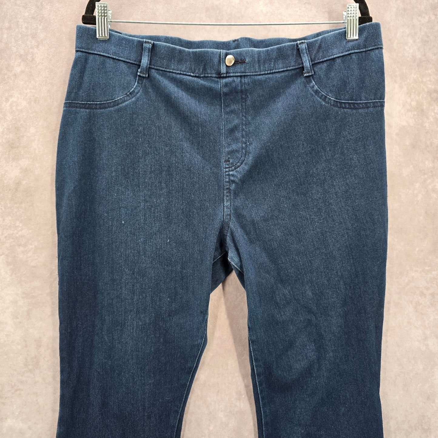 Time and Tru Blue Skinny Stretch Pullon Jegging Bottoms Pants Plus XXL 2XL