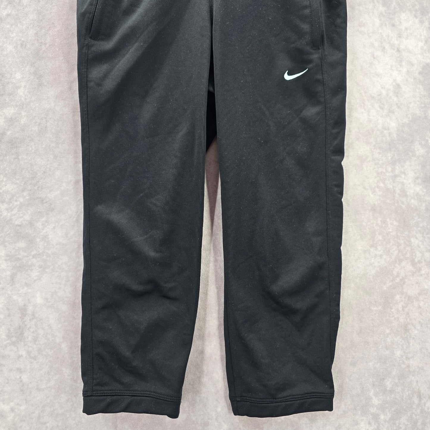 Nike Black Cropped Capri Pull On Athletic Running Jogger Pants Extra Small XS