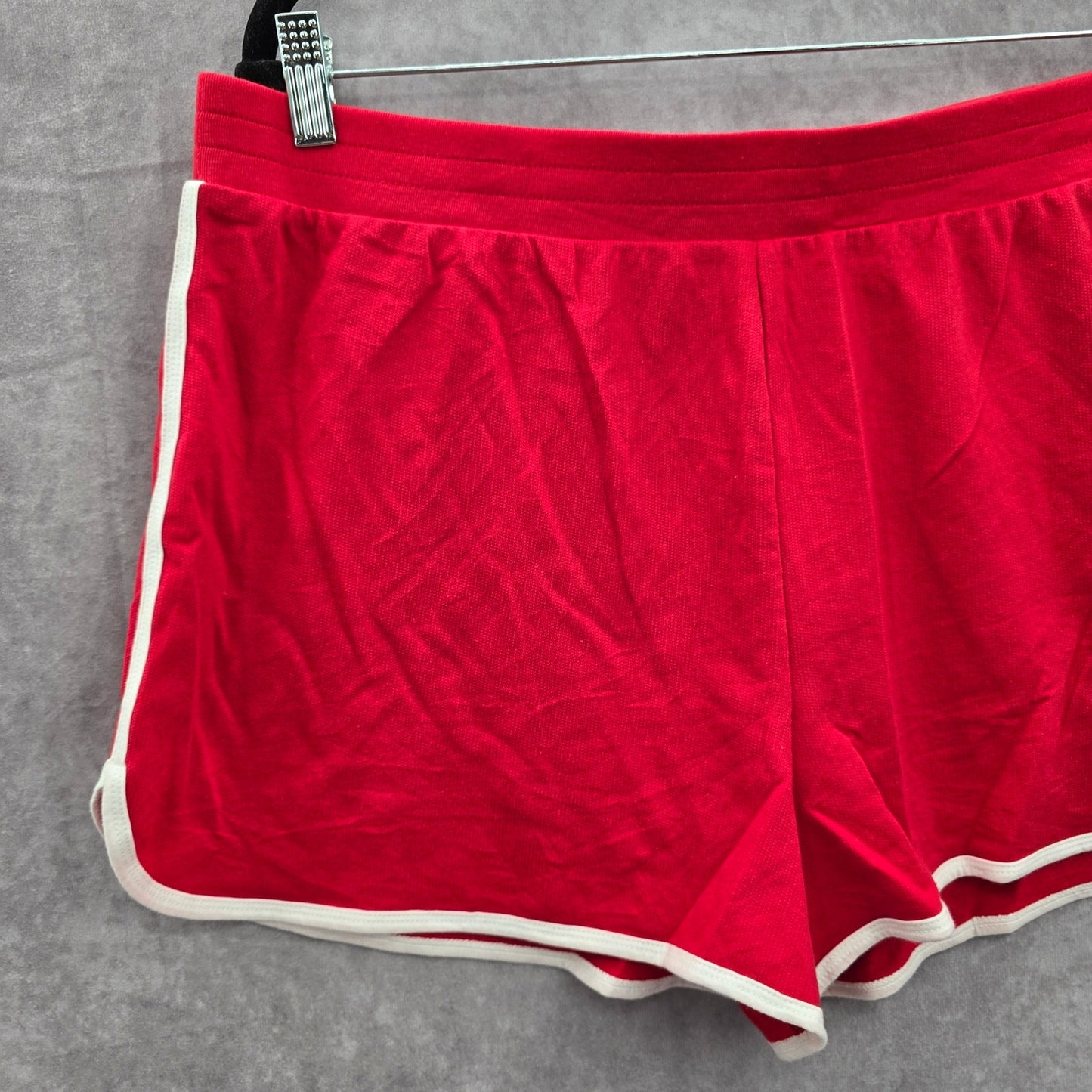 No Boundaries Red White Lounge Stretch Bottoms Pants Shorts Plus XL 15-17