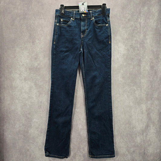 061. There Abouts Blue Straight Skinny Fit Denim Pants Jeans 16
