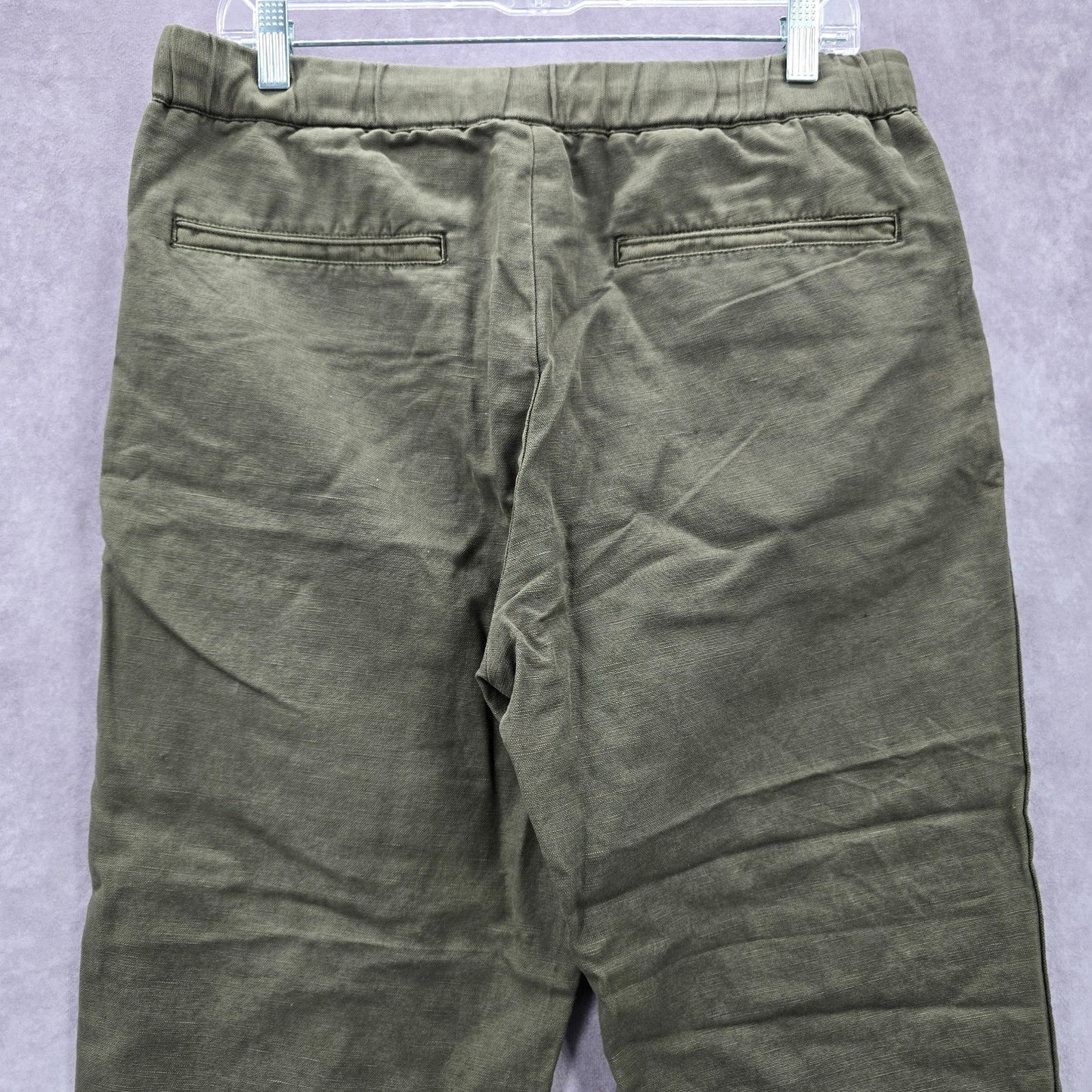 Armani Exchange Green Pullon Cargo Straight Tapered Pants 31
