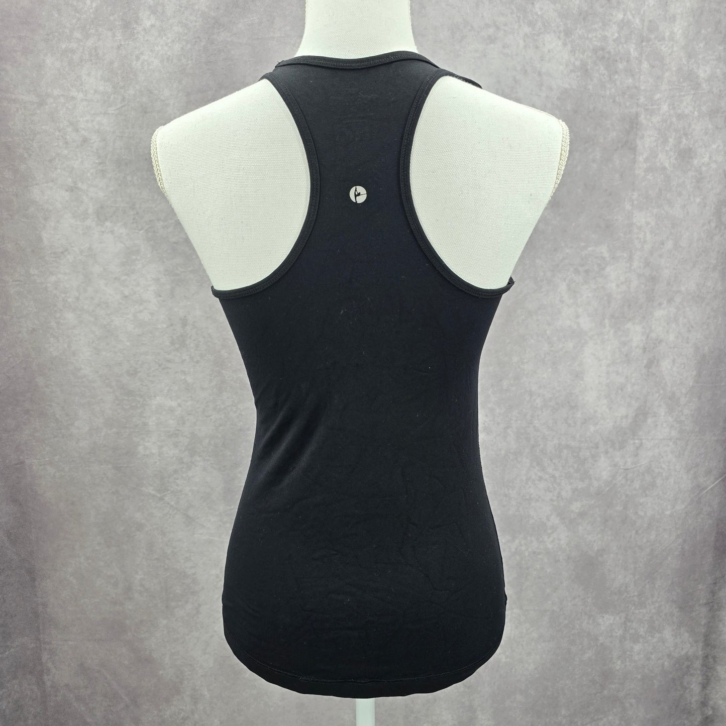 90 Degree by Reflex Black Racerback Activewear Sleeveless Tank Top XS