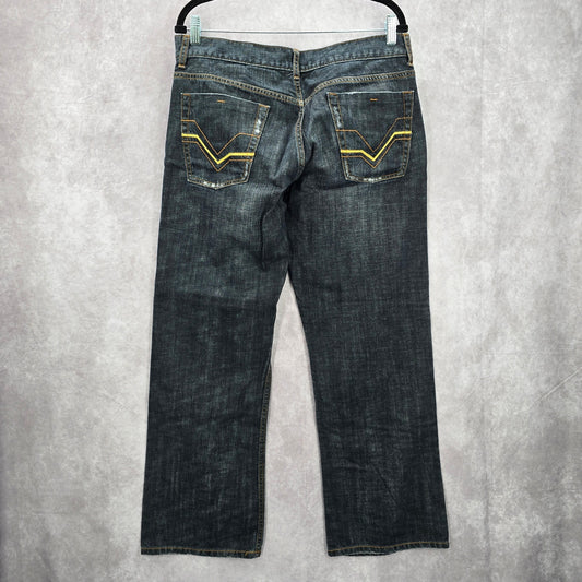 G by Guess Marlon Low Straight Button Fly 34x30 Cotton Denim Jeans Pants Bottoms