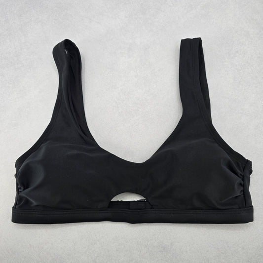 Time and Tru Black Padded Sports Bra Beach Bikini Bralette Swim Top S Small