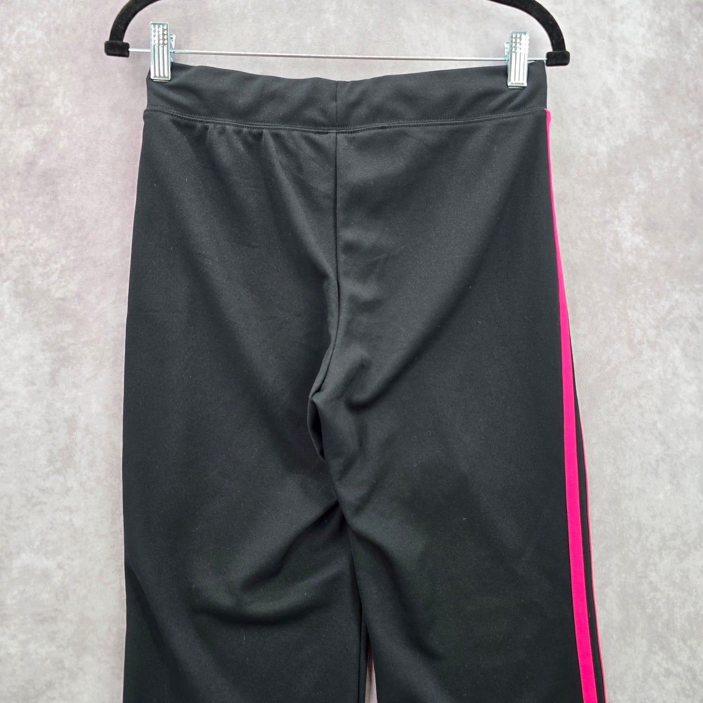 Kim Rogers Petite Black Pink Stripe Trouser Jogger Active Pants Bottoms PS Small