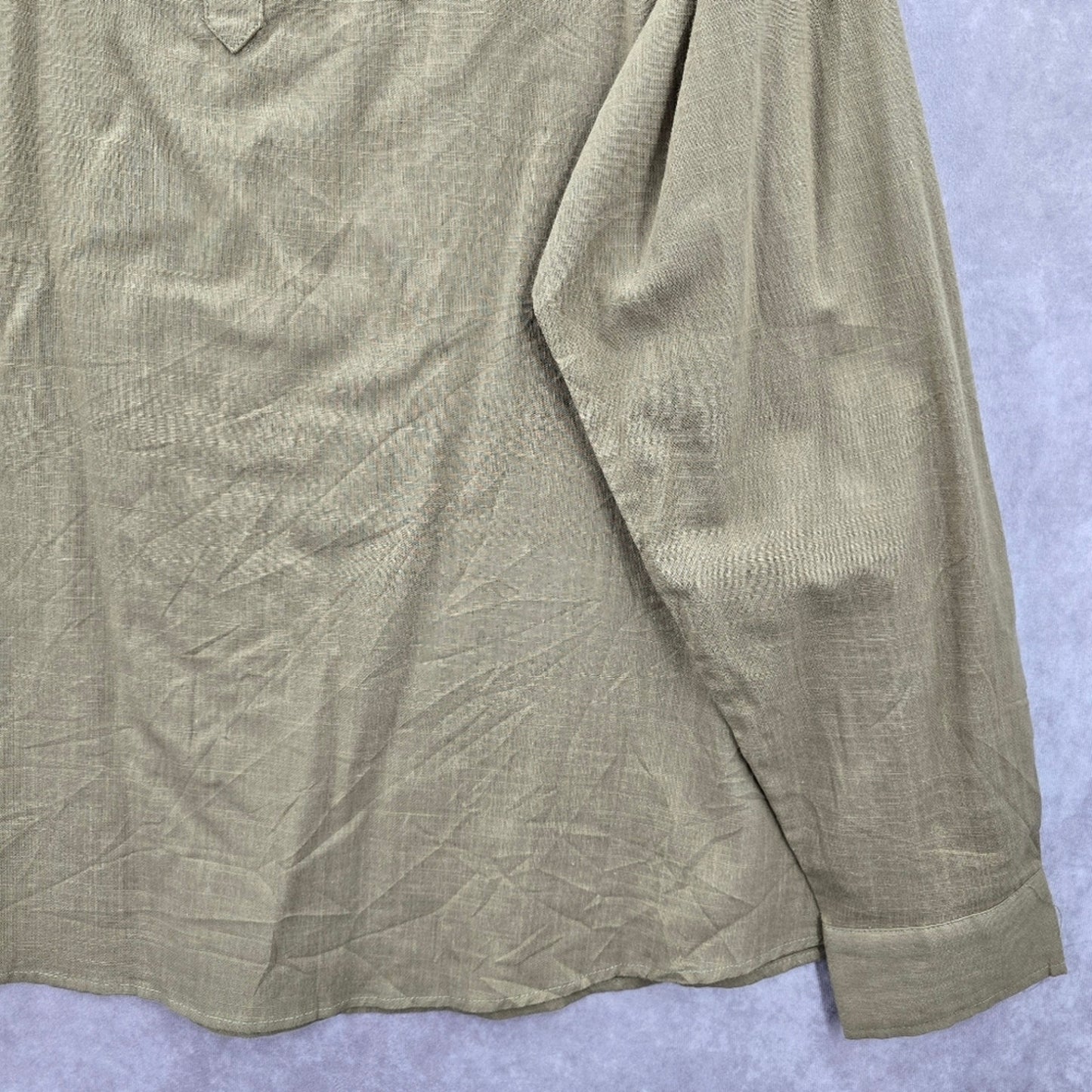 211. Coofandy Green Long Sleeve Cotton Top Plus XXXL