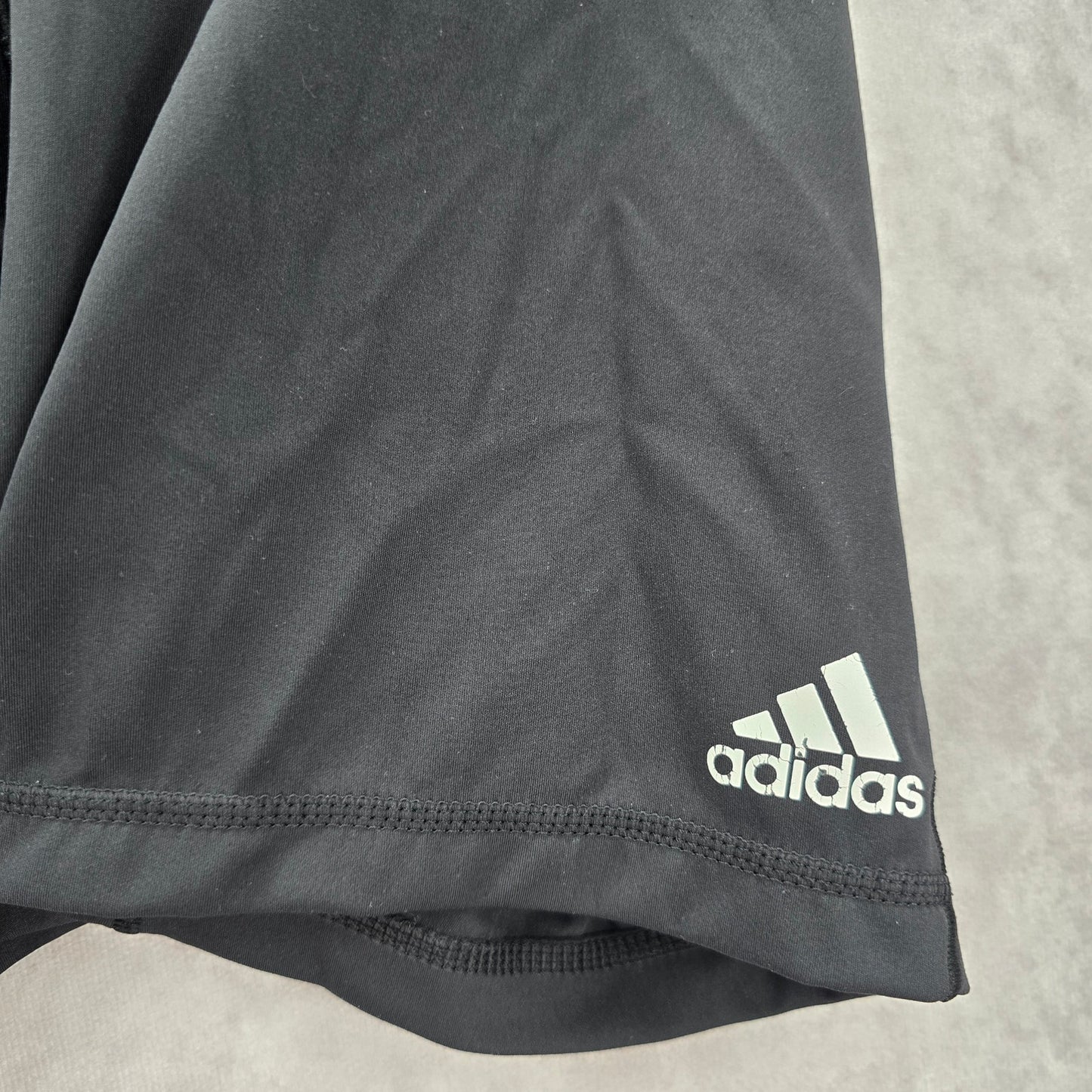 Adidas Black Compression Athletic Stretch Active Pants Shorts Small