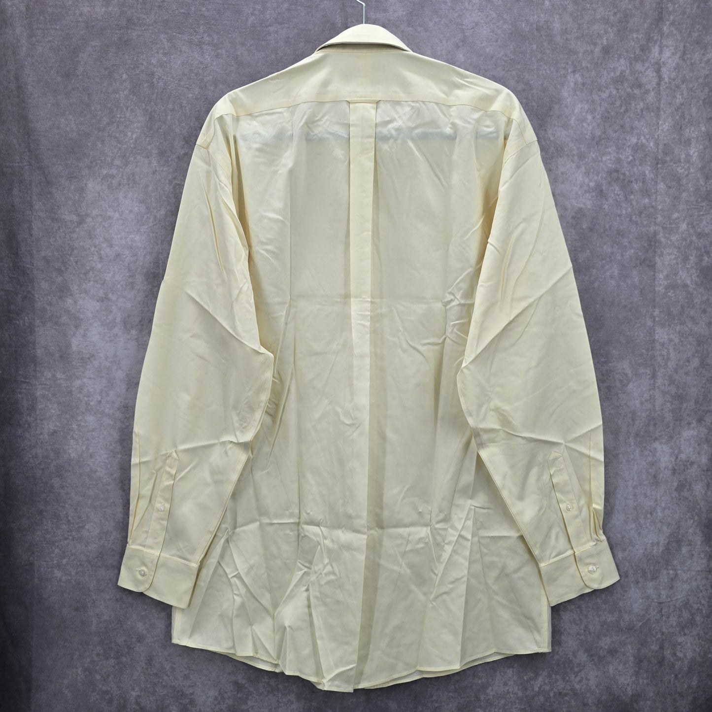 Roundtree & Yorke Yellow Long Sleeve Gold Label Cotton Non Iron Mens Shirt L