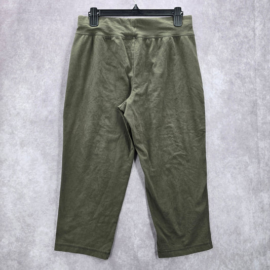Athletic Works Green Trousers Crop Active Capri Jogger Bottoms Pants M Medium