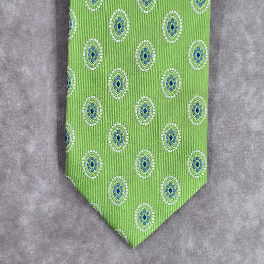 Jos. A. Bank Green Traveler 100% Silk Stain Executive Resistant Men's Neck Tie