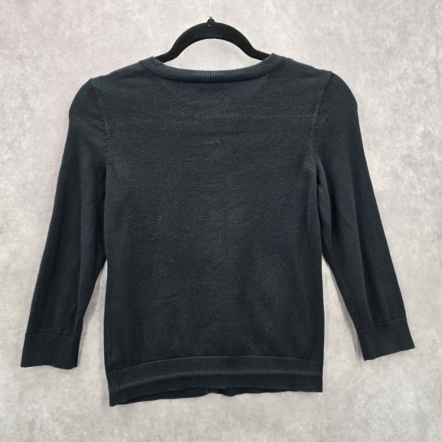 The Limited Black Button Down Cotton Y2K Sweater Cardigan XS