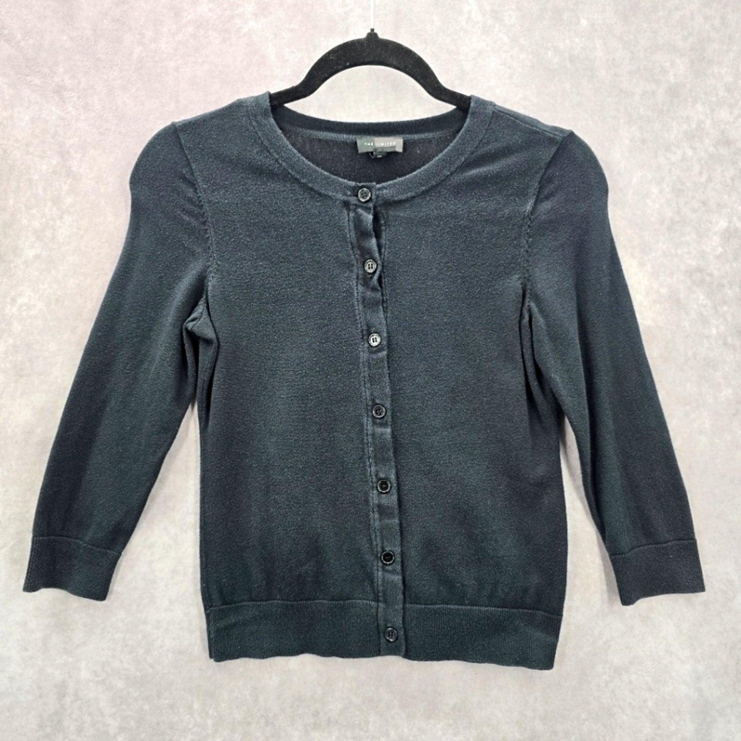 The Limited Black Button Down Cotton Y2K Sweater Cardigan XS
