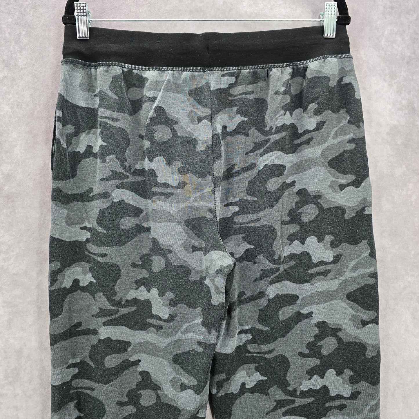 Fruit of the Loom Gray Athletic Camo Jogger Track Trousers Sweat Pants M Medium