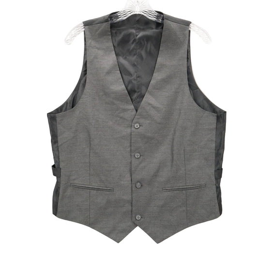 Gray 5 Button 2 Welt Pocket Waistcoat Formal Tuxedo Suit Vest Large 42R
