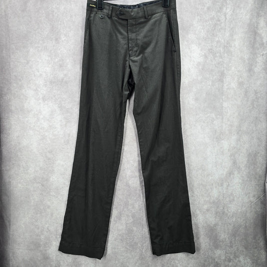 Lombard Black Stipe Tailored Executive Suit Dress Pants Trouser Bottoms Mens 32