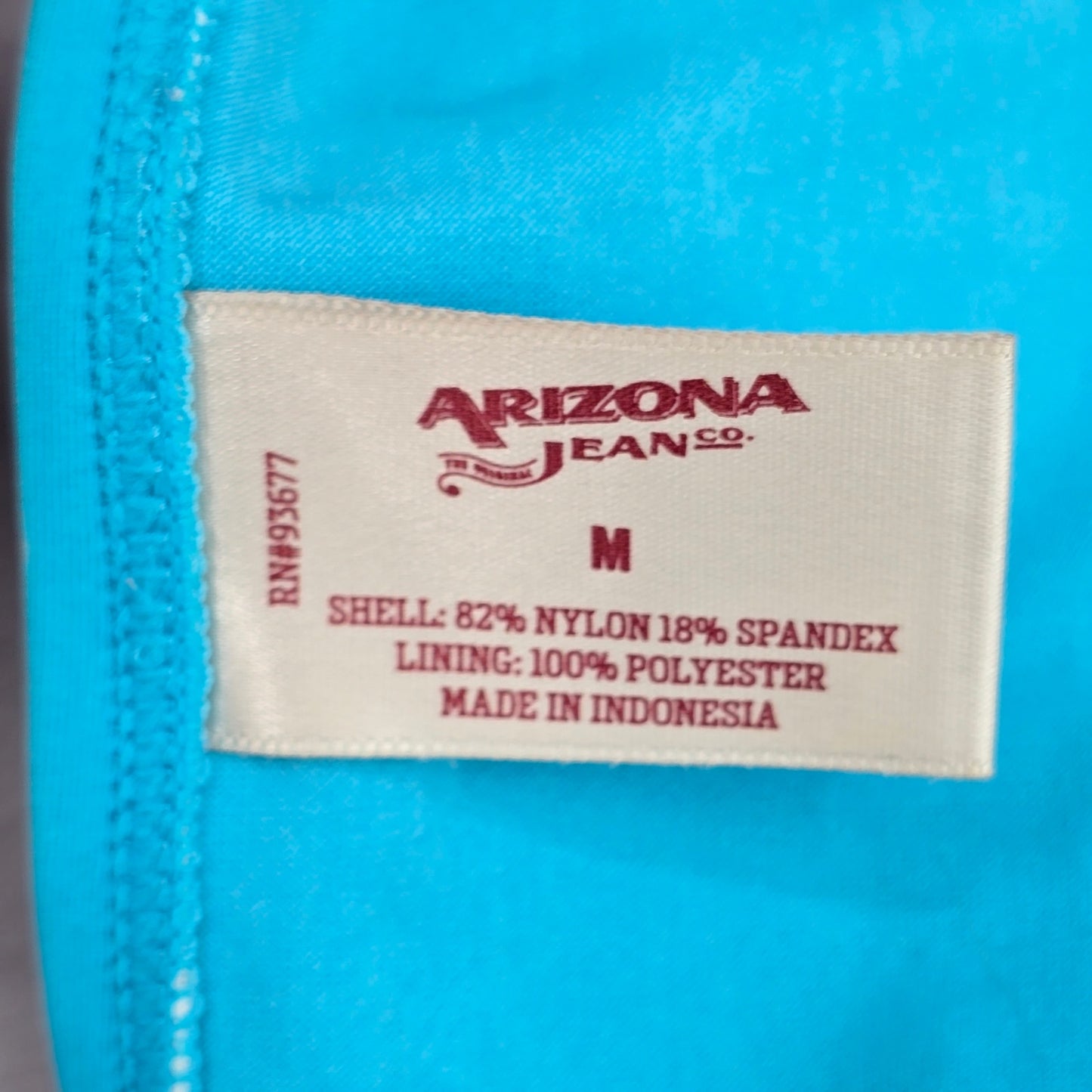 Arizona Jeans Company Blue Polka Dot Cheeky Medium Bikini Bottom Swimwear