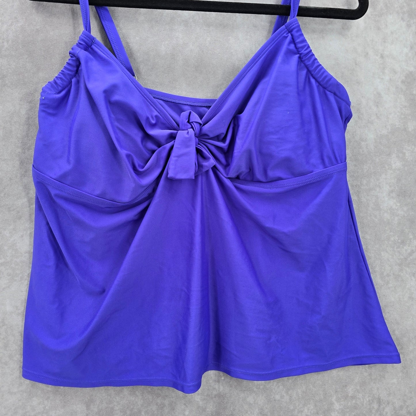 Shore Club Purple Padded Swimwear Tankini Tank Top Plus 18 1X