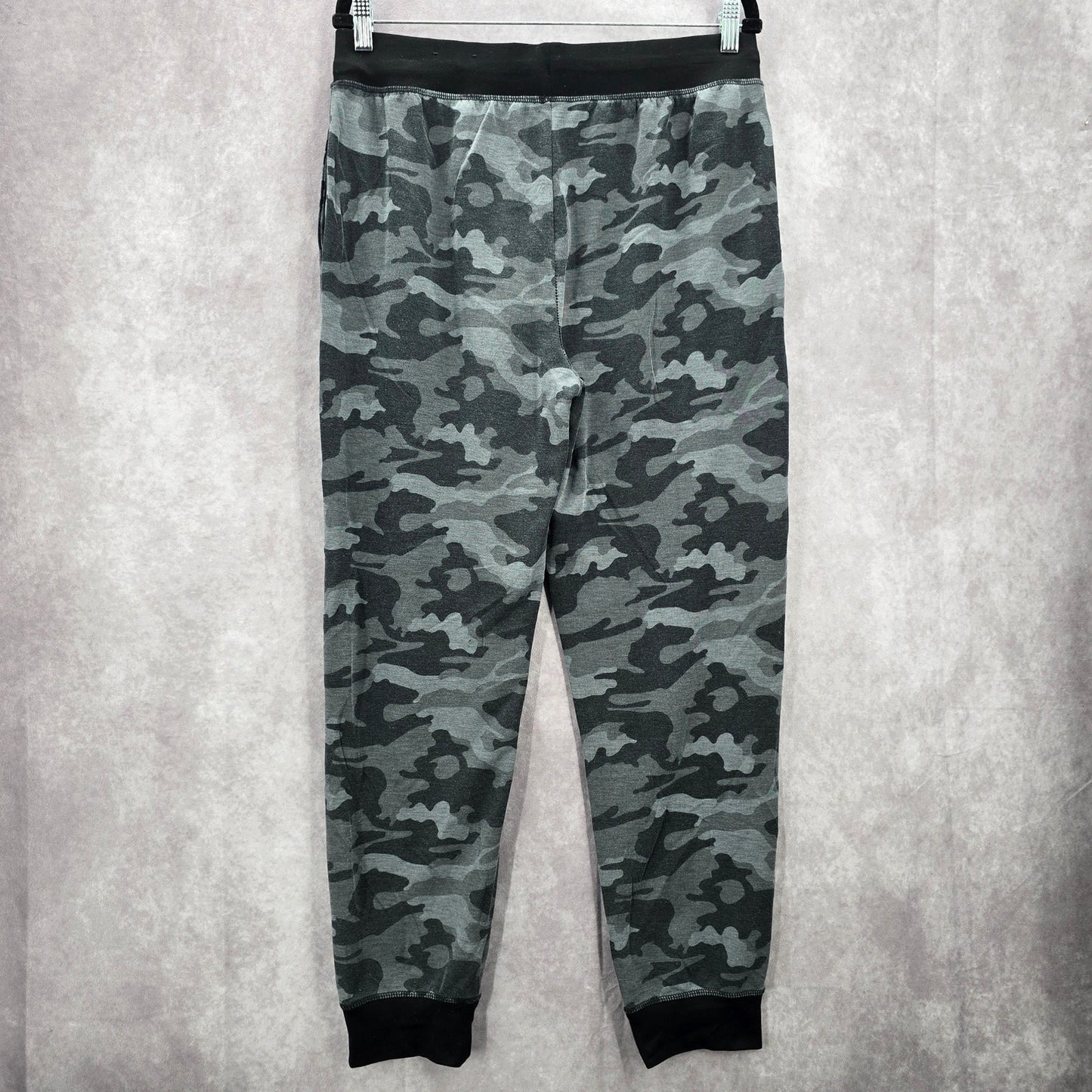 Fruit of the Loom Gray Athletic Camo Jogger Track Trousers Sweat Pants M Medium