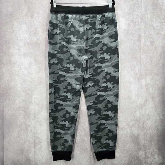 Fruit of the Loom Gray Athletic Camo Jogger Track Trousers Sweat Pants M Medium