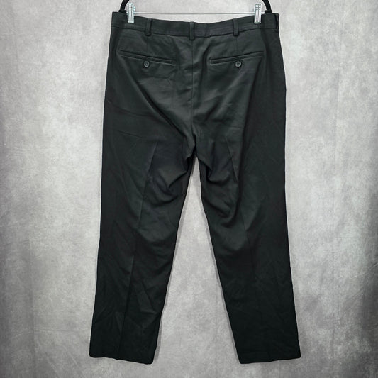 Izod Black Mens Executive Office Work Suit Dress Pants 36x30