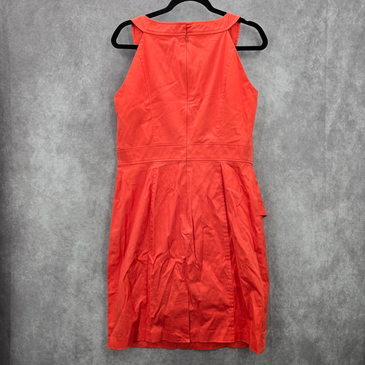 Calvin Klein Orange Sleeveless Layer Knee Length Dress Large 12