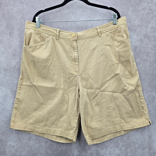 White Stag Tan Khaki Cotton Bottoms Pants Shorts Plus 16