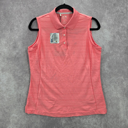 Adidas Pink Flamingo Clima Cool Golf Sports Active Sleeveless Shirt Top M Medium