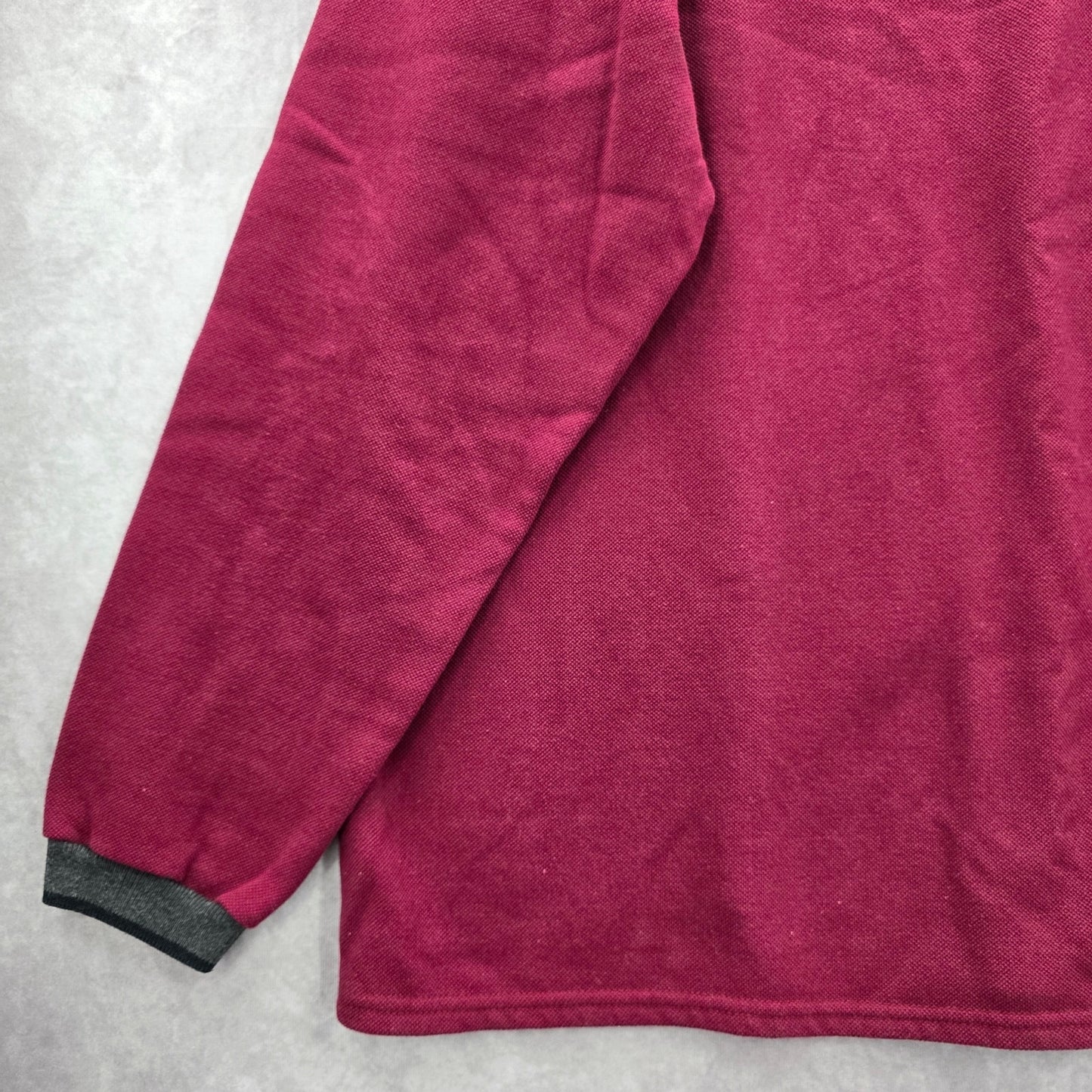 Harley Davidsons Men's XL Long Sleeve Red Gray Pullover Sweatshirt Inner Fleece