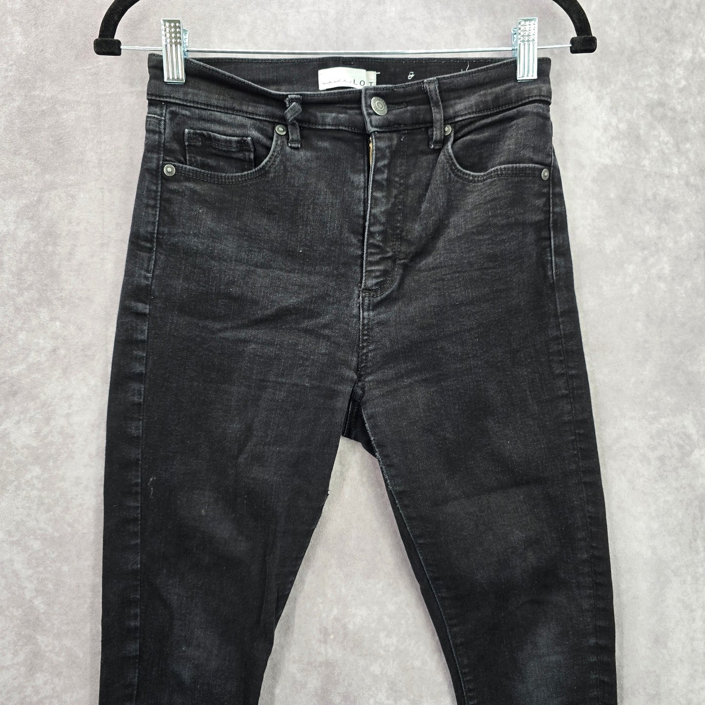 Ann Taylor Loft Black The Skinny Denim Jeans Pants Bottoms Size 4/27