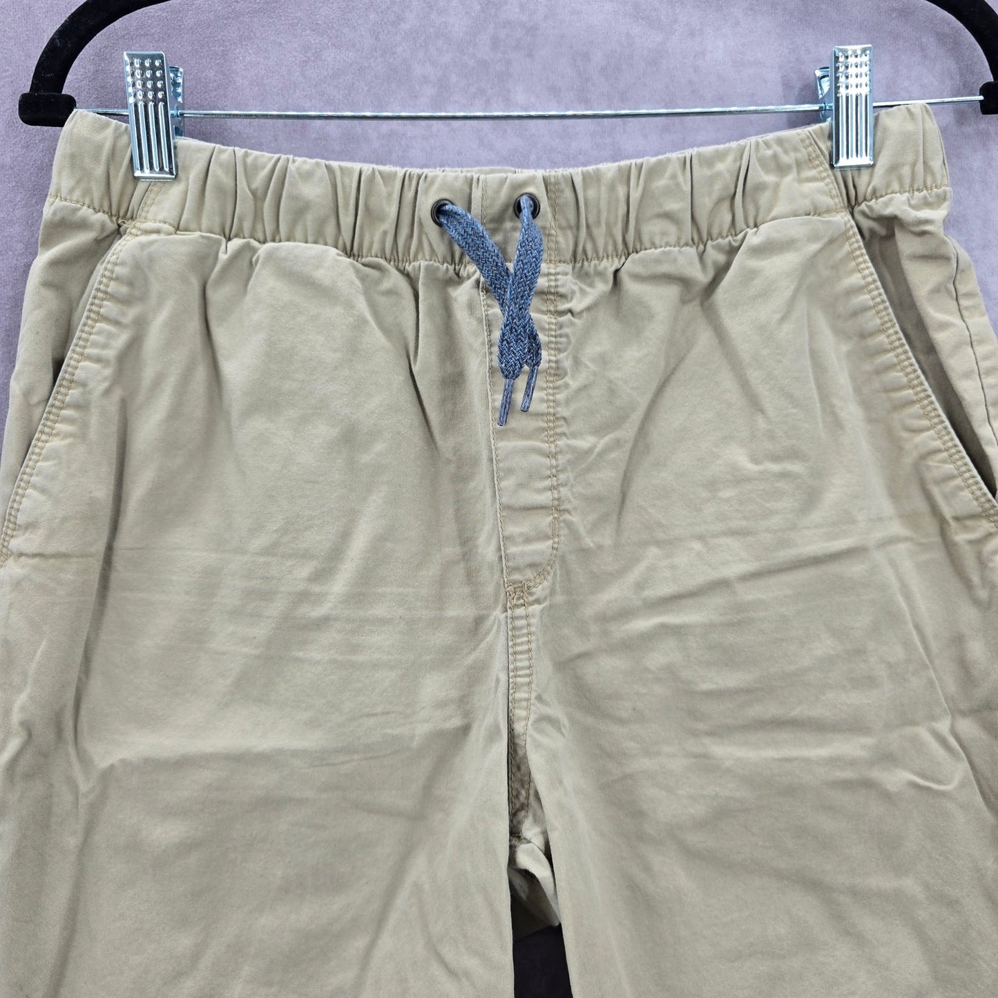 Old Navy Khaki Tan Husky Pullon Bermuda Junior Bottoms Pants Shorts XL 14 16
