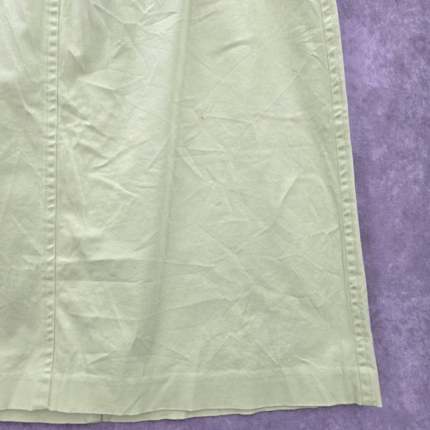 Carolina Blues Green Stretch Cotton Short Mini Skirt Plus 16