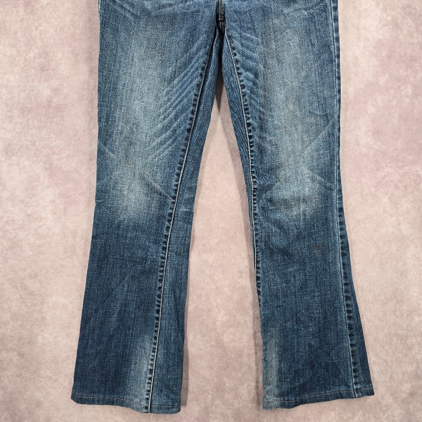 057. Apt 9 Bootcut Modern Fit Blue Straight Flare Denim Pants Jeans 4