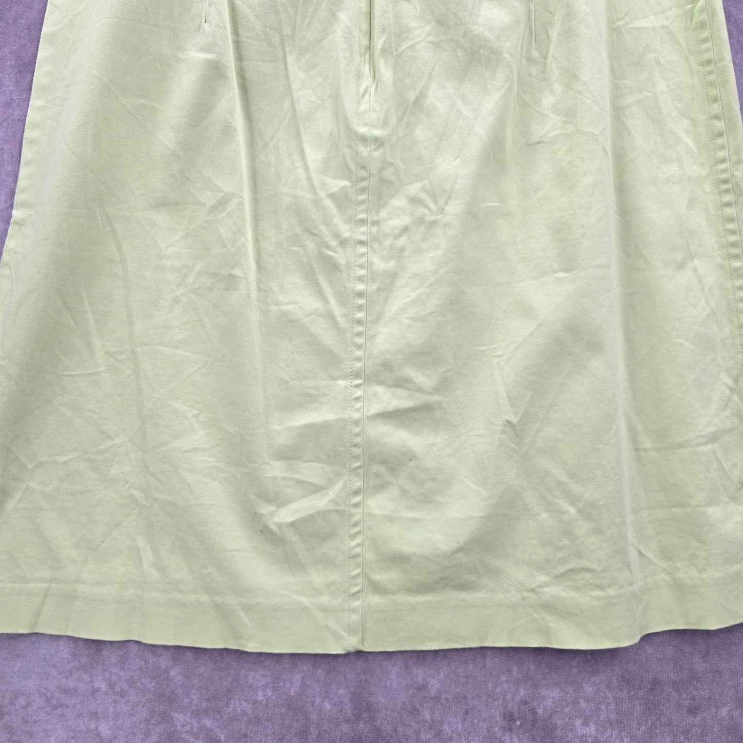 Carolina Blues Green Stretch Cotton Short Mini Skirt Plus 16