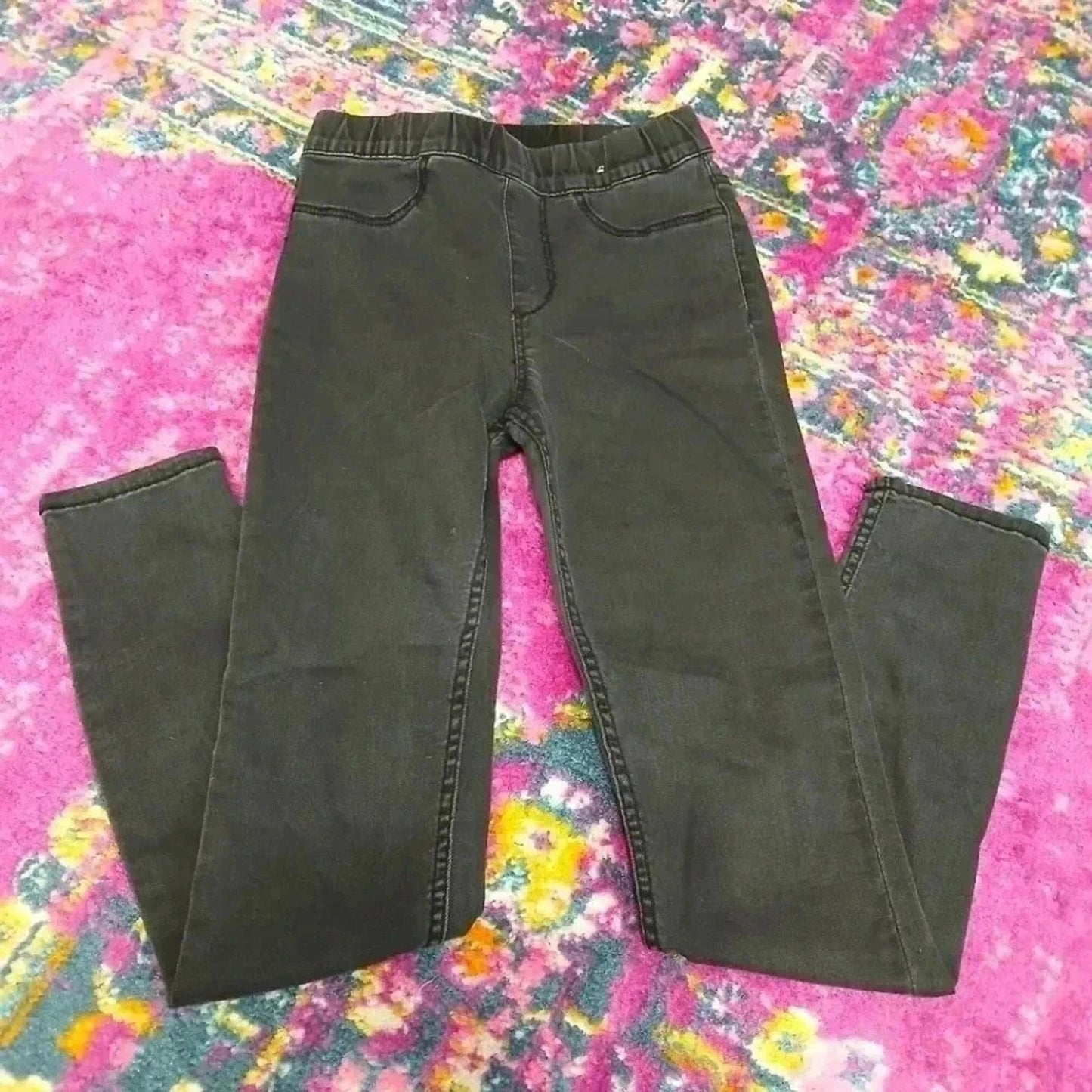 H&M Black Jeggings Skinny Jeans Toddler Girls Size 8
