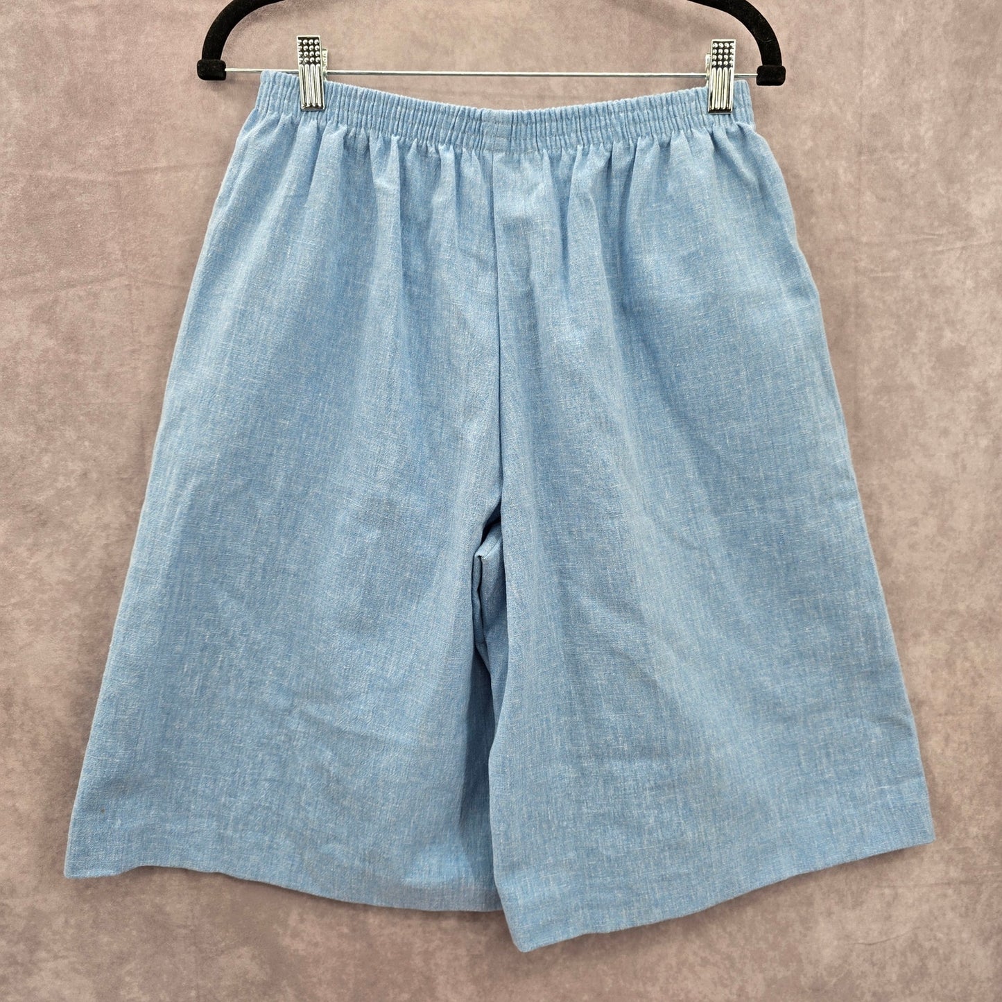 Blair Blue Flat Front Bermuda Bottoms Long Pants Shorts Plus 16