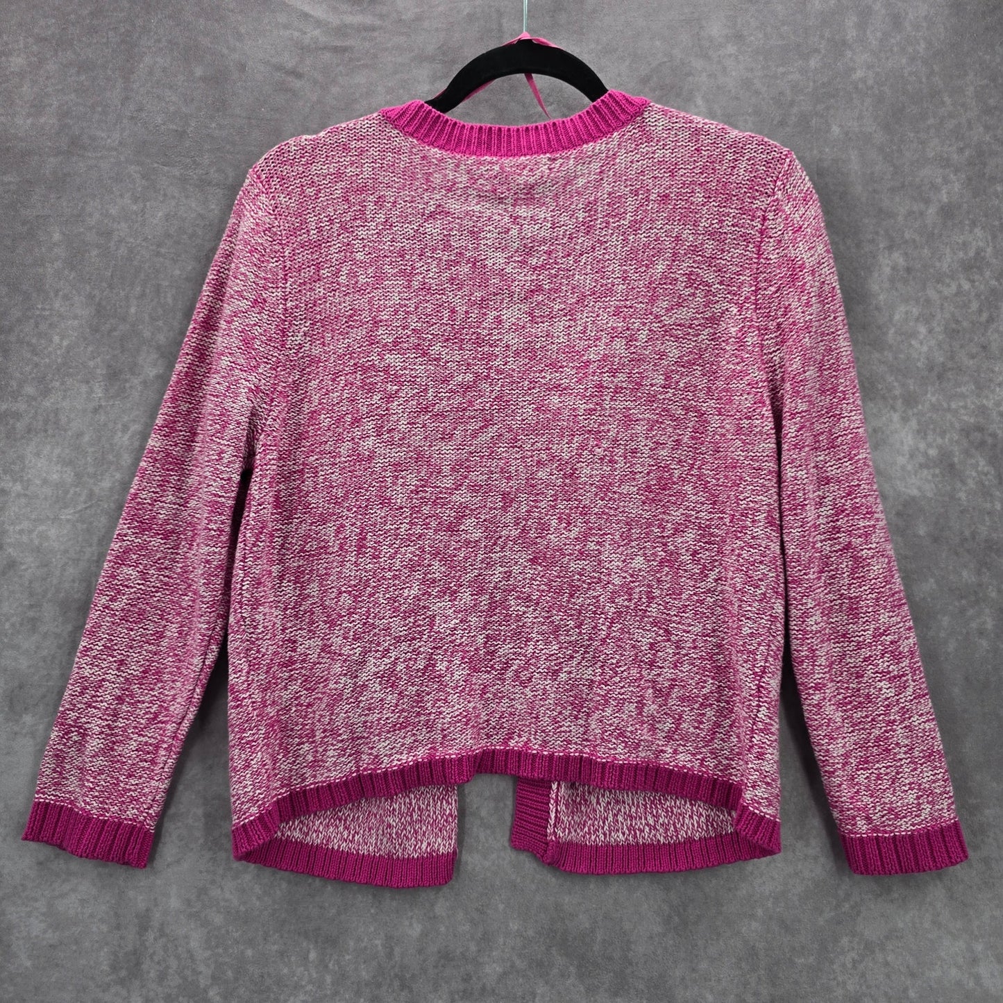 NYCC Plink Open Cardigan Sweater Long Sleeve Pocket Cotton Preppy Boho Medium