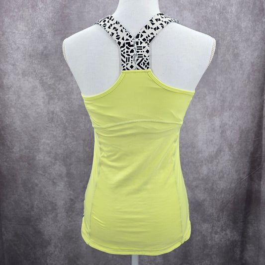 Mondetta Green Racerback Print Sports Activewear Support Bra Tank Top Small