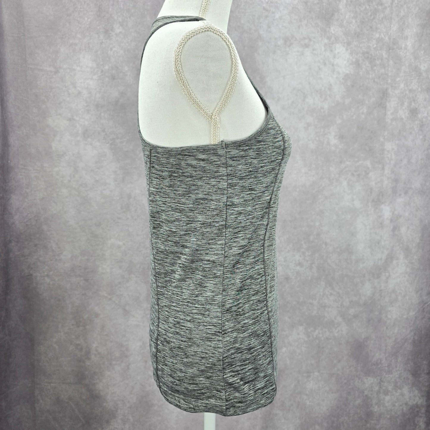 Asics Gray Heather Racerback Activewear Sportswear Tank Top Small
