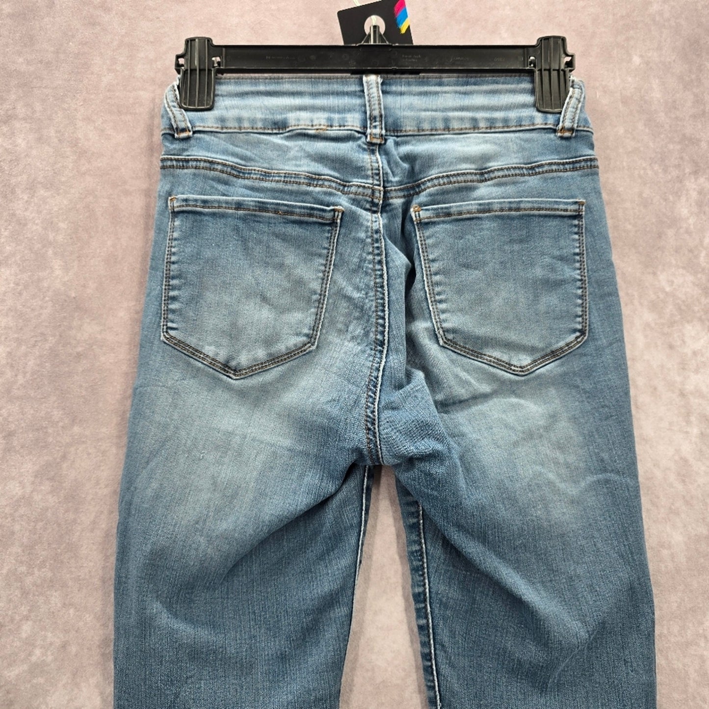 063. S.O.N.G Perfect High Rise Skinny Ankle Grazer Blue Denim Jeans 3/26