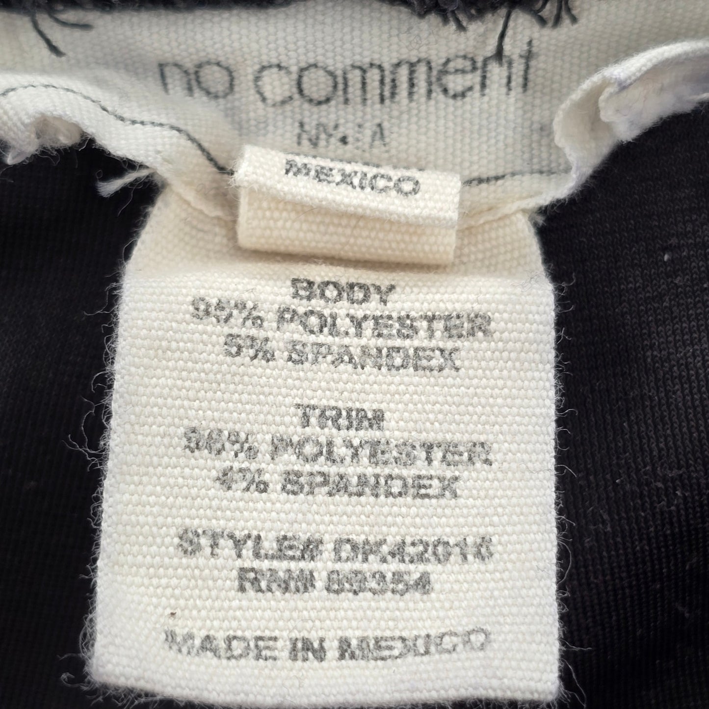 No Comment Black Skinny Velour Pullon Stripe Legging Bottoms Pants S Small
